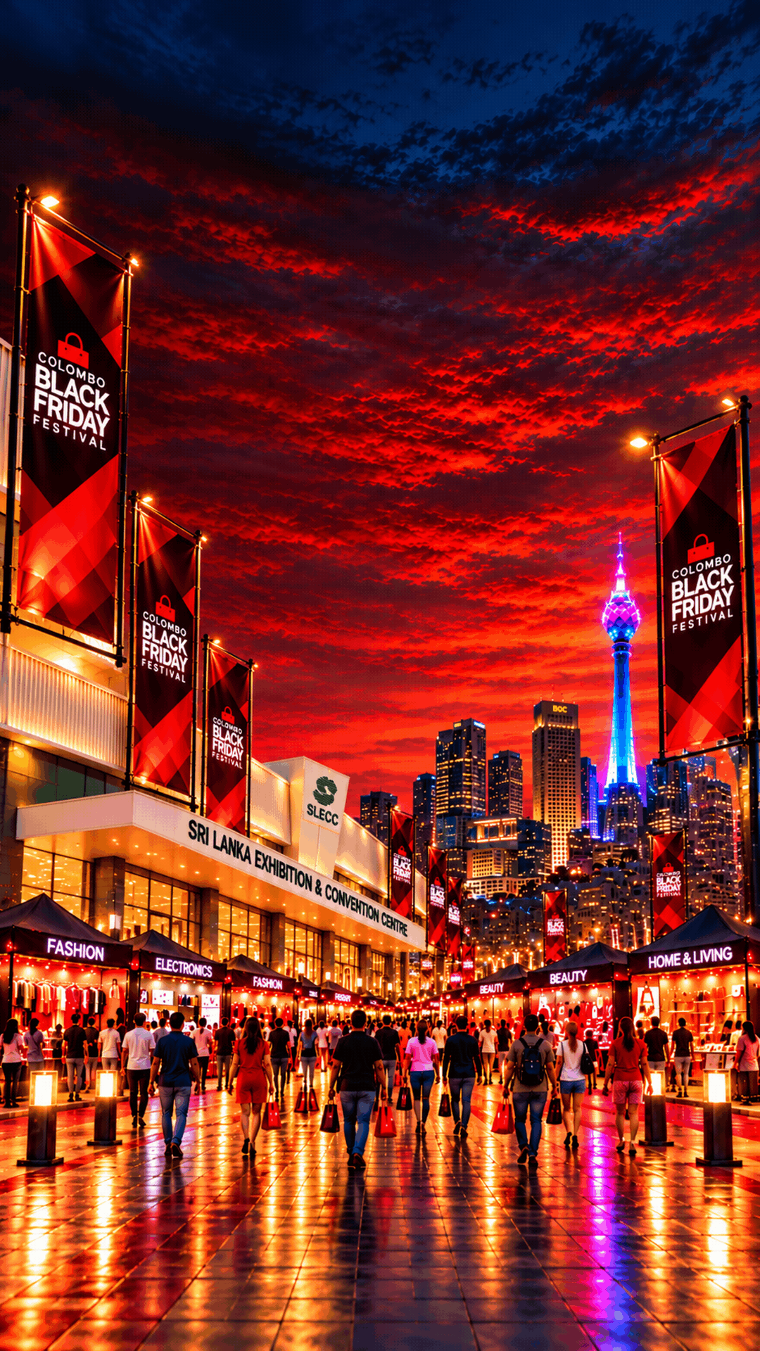 Colombo Black Friday Festival — 8K Mobile Hero Background